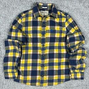 Abercrombie Kids Shirt Boys Extra Large Plaid Flannel Muscle Preppy School Fall